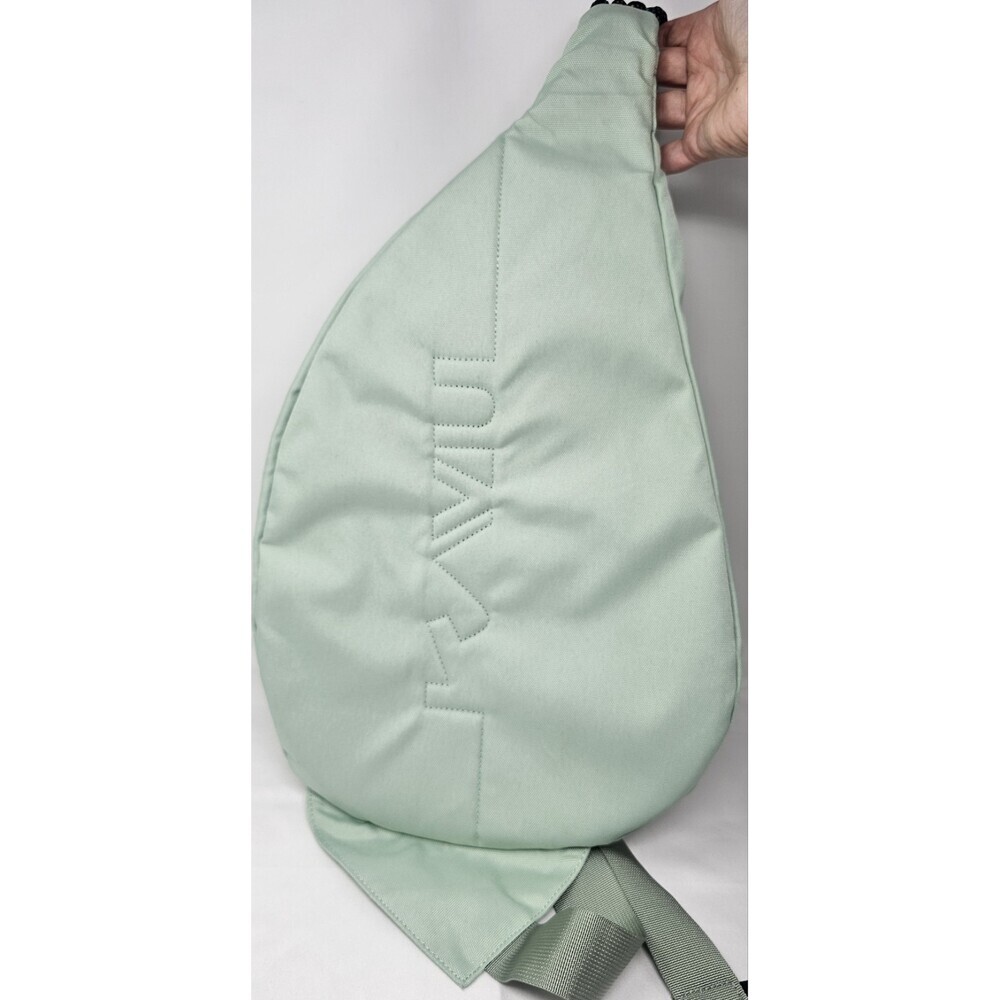 KAVU Original Rope Sling Bag Polyester Crossbody Backpack Light Mint Green - Picture 2 of 12